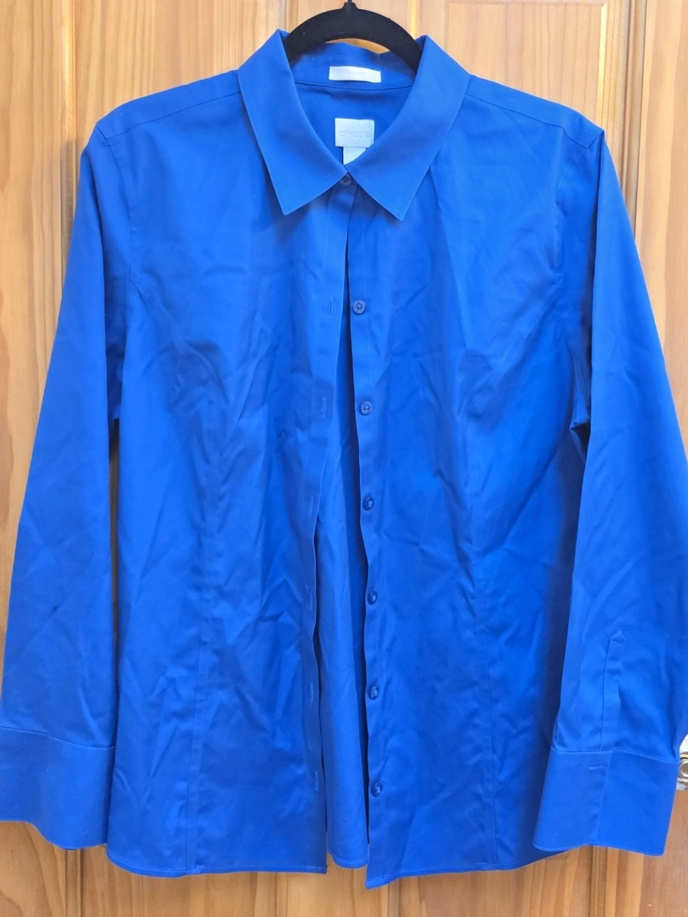 Chico's Vibrant Royal Blue Women's Button-Down Shirt